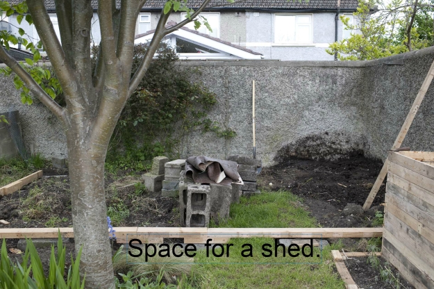 Space for Shed text
